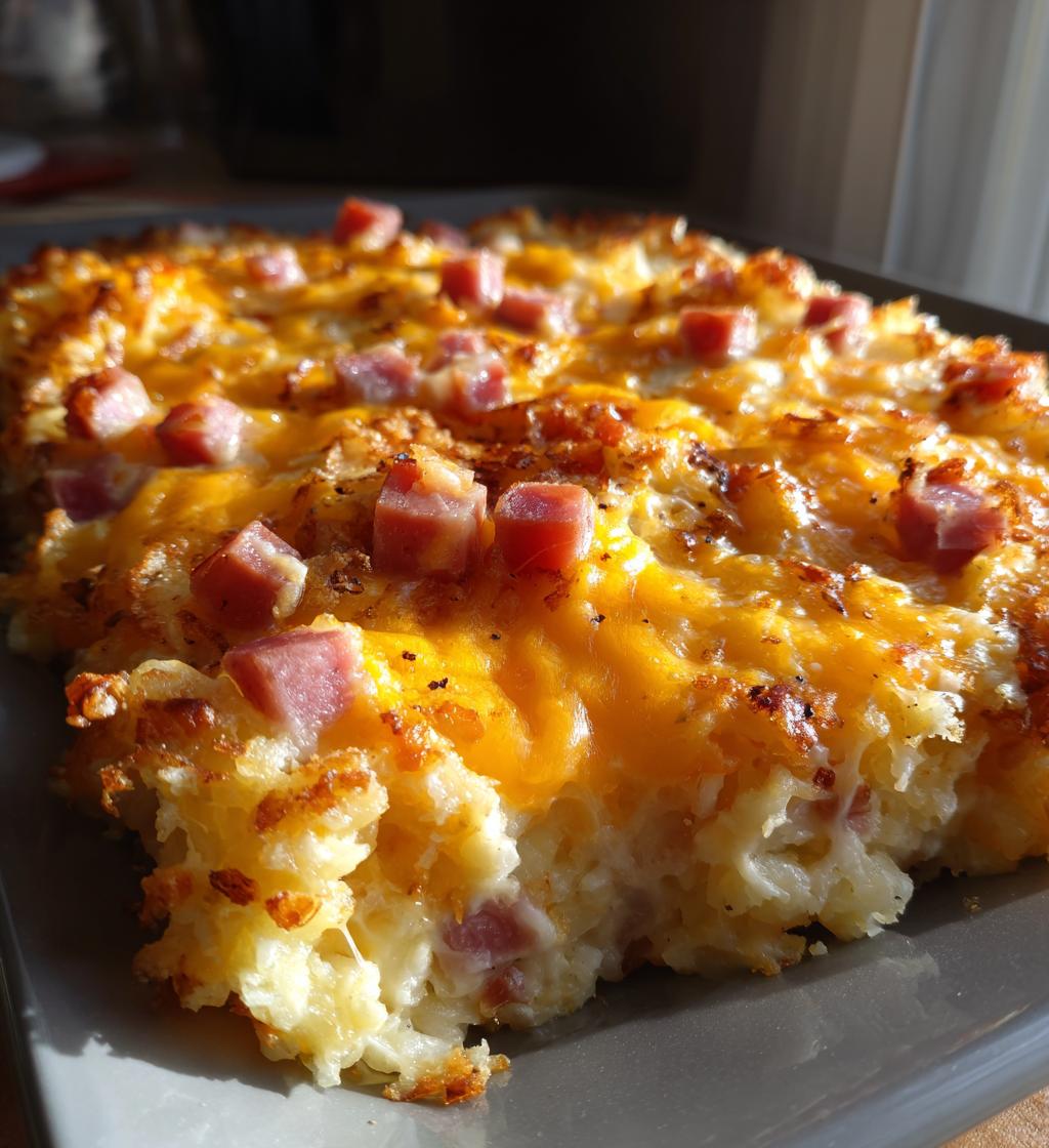 hash brown potato casserole with ham
