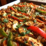 sheet pan chicken fajitas
