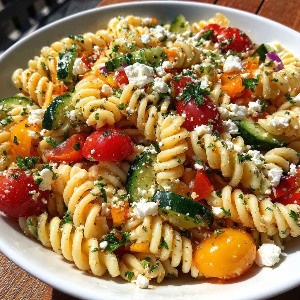 Bunte Pasta-Salat für Picknick: 5 Irresistible Ingredients for Flavor