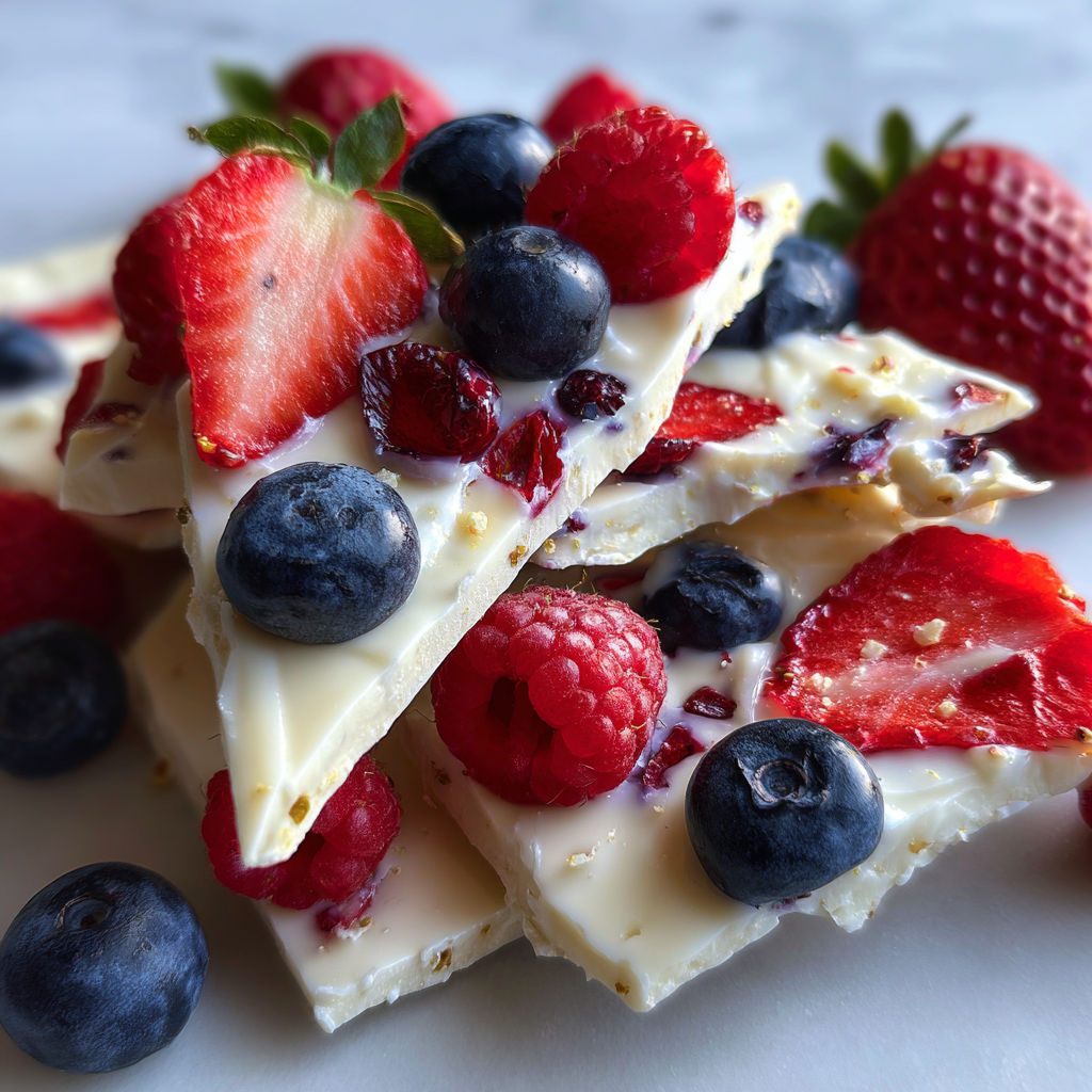 Frozen Honey Yogurt Bark with Summer Berries: 5 Irresistible Steps