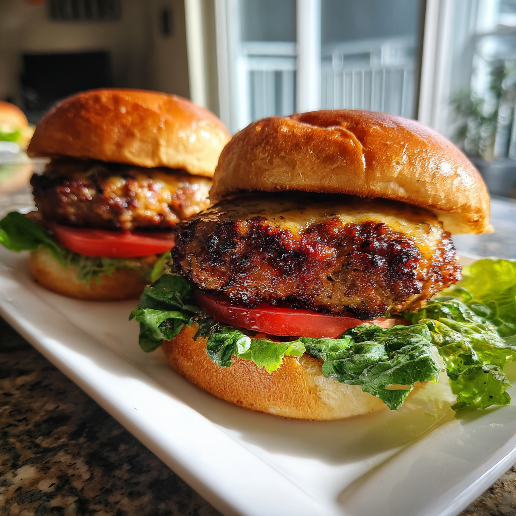 Hamburgers in the air fryer: Perfectly Juicy and Crispy Every Time
