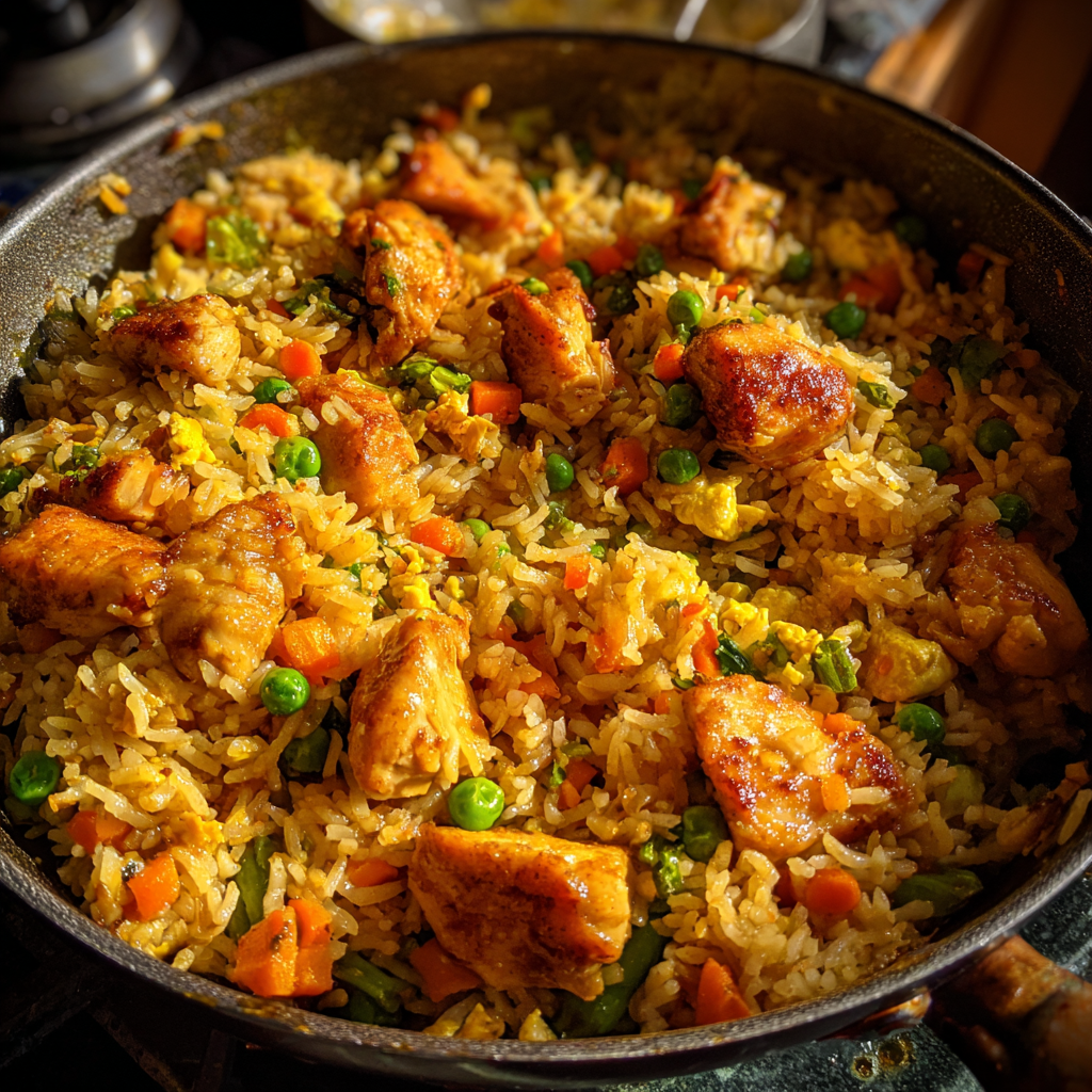 One-Pan Spicy Chicken Fried Rice: 25 Minutes to Irresistible Flavor