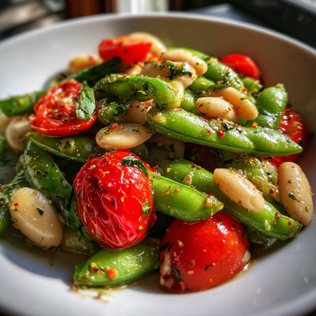 Sugar Snap Pea &amp; White Bean Picnic Salad: 10-Minute Irresistible Delight