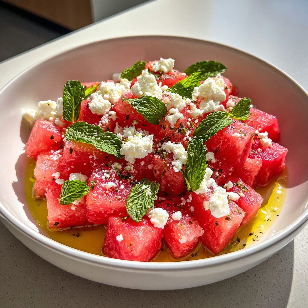 Wassermelonen-Feta-Salat: The Perfect 10-Minute Summer Salad