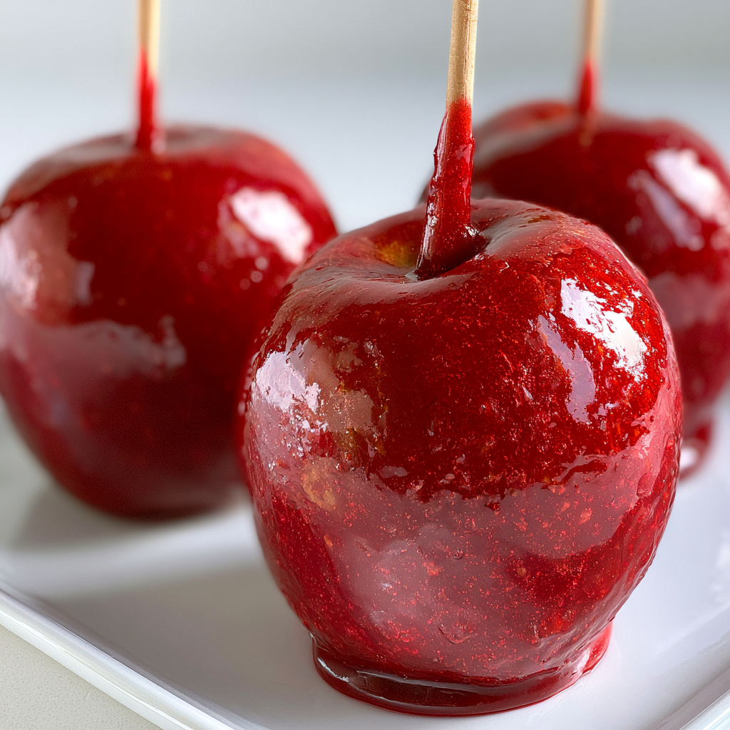 Old fashioned recipe for Irresistible Candy Apples in 30 Minutes