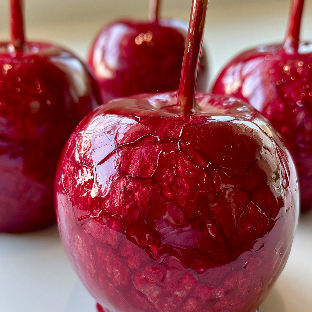 recipe for Irresistible Candy Apples with Perfectly Glossy Coating