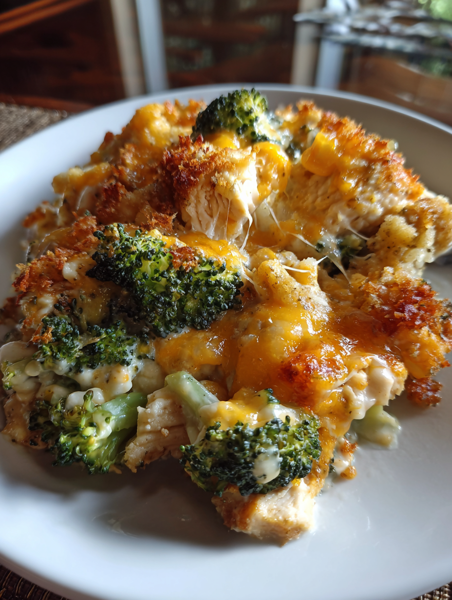 15 back to school crock pot recipes: Easy Cheesy Chicken and Broccoli Casserole