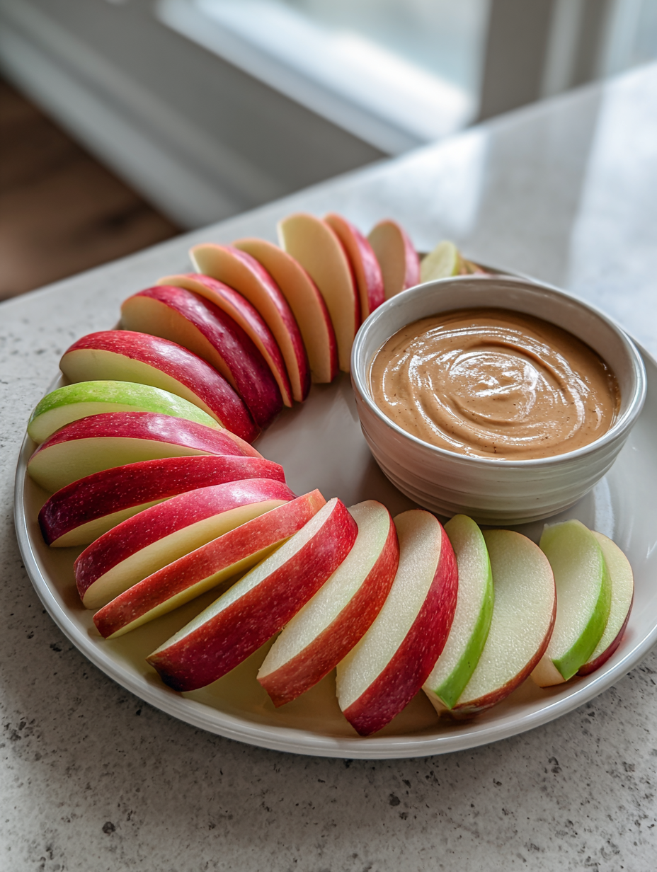 Apple Slices with Almond Butter Dip: A Simple and Delicious Snack