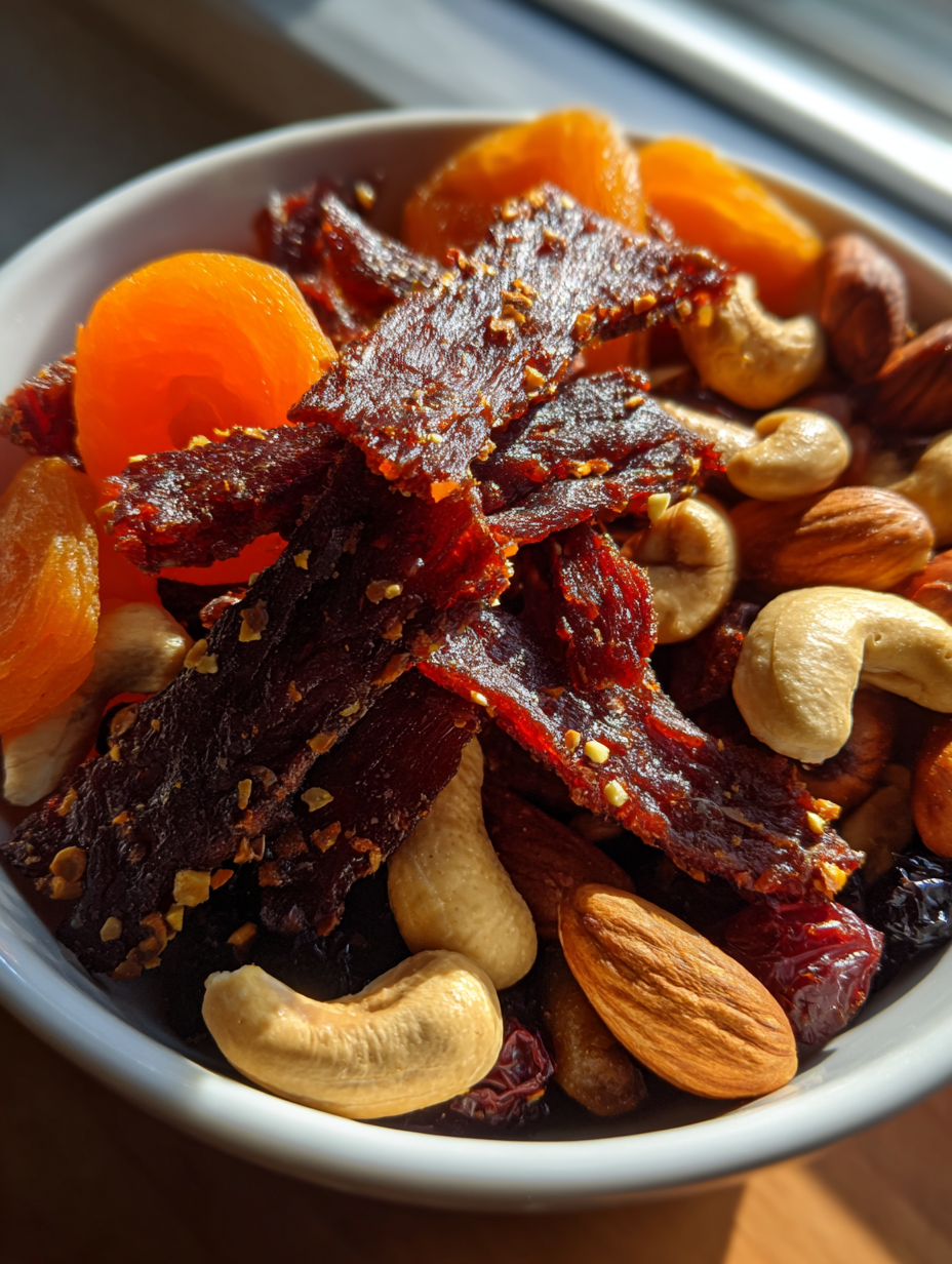 Beef Jerky and Trail Mix: Easy Homemade Snack for Adventures
