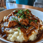 chicken and gravy with mashed potatoes: a classic comfort dish