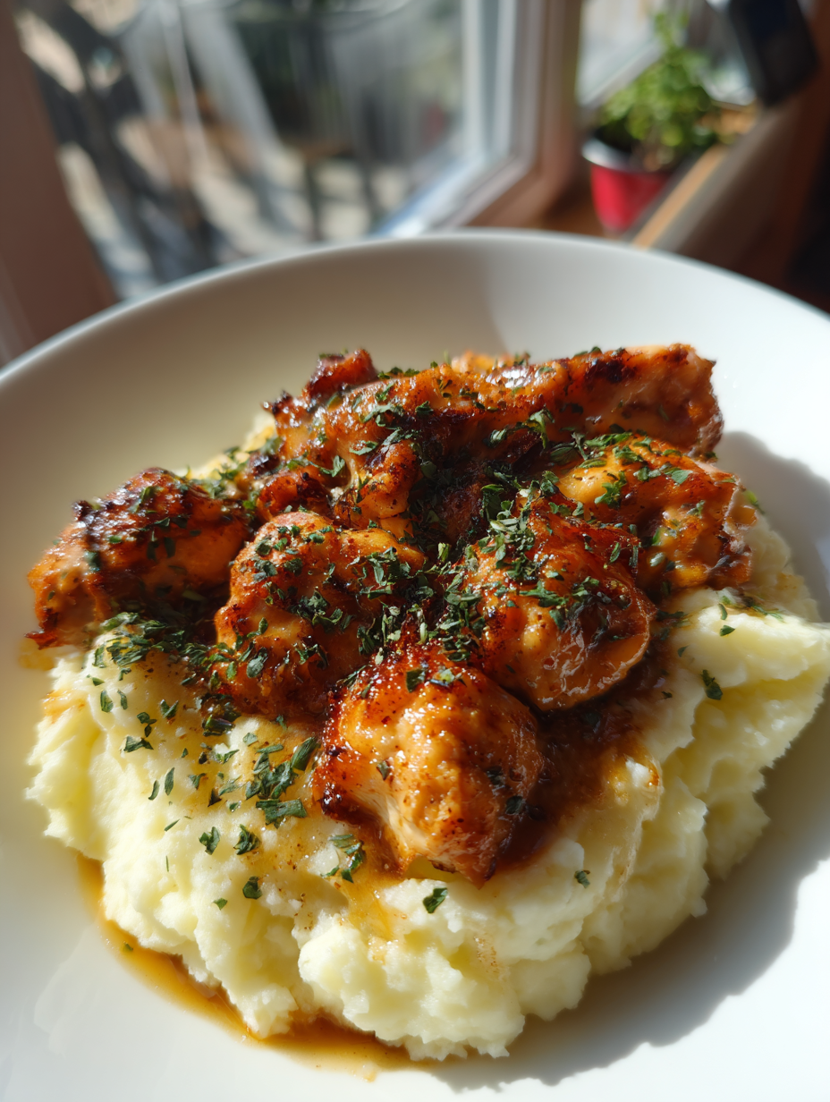 chicken with mashed potatoes: a deliciously creamy comfort dish