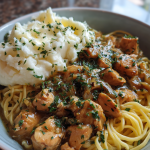 chicken and noodles with mashed potatoes: a comforting homemade classic