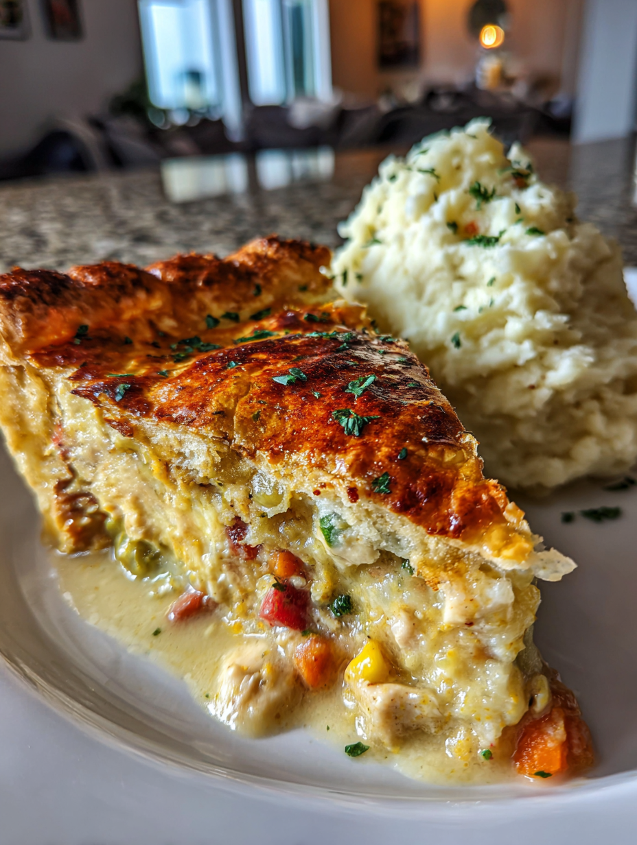 chicken pot pie with mashed potatoes: a delicious comfort food classic
