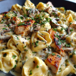 chicken tortellini alfredo olive garden: delicious creamy comfort food