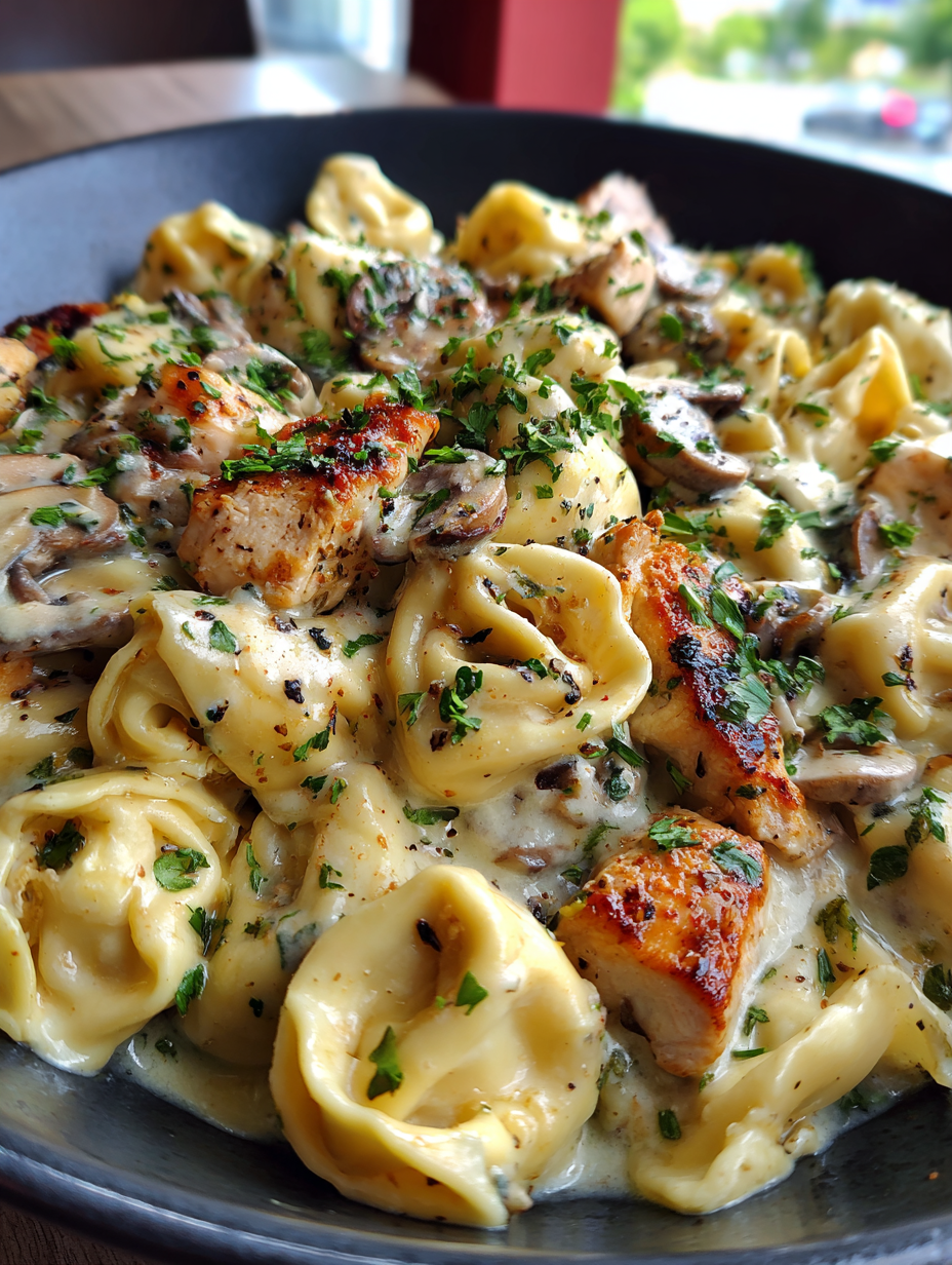 chicken tortellini alfredo olive garden: delicious creamy comfort food