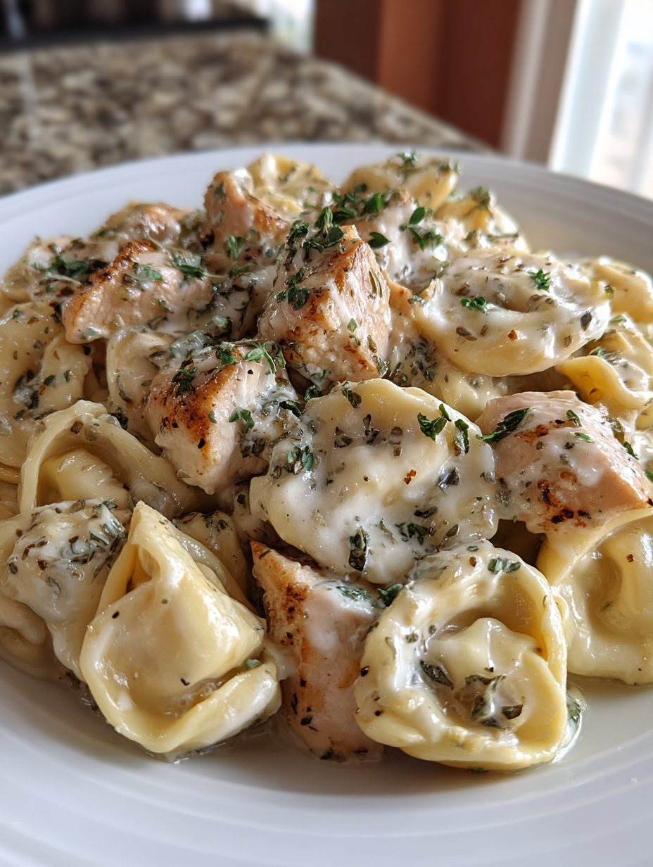 chicken tortellini alfredo: a creamy and delicious dinner delight