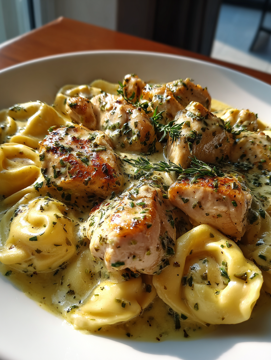 chicken and tortellini recipes: a delicious creamy garlic delight
