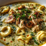 chicken tortellini soup with cream of chicken soup: creamy and comforting delight