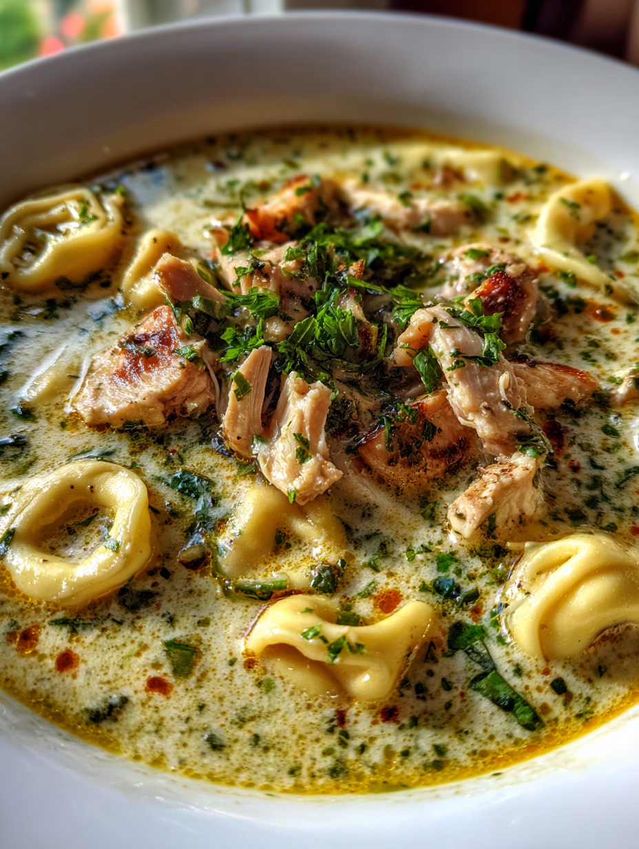 chicken tortellini soup with cream of chicken soup: creamy and comforting delight