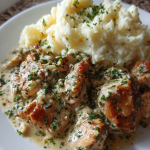 creamy garlic chicken with mashed potatoes: the ultimate comfort dish