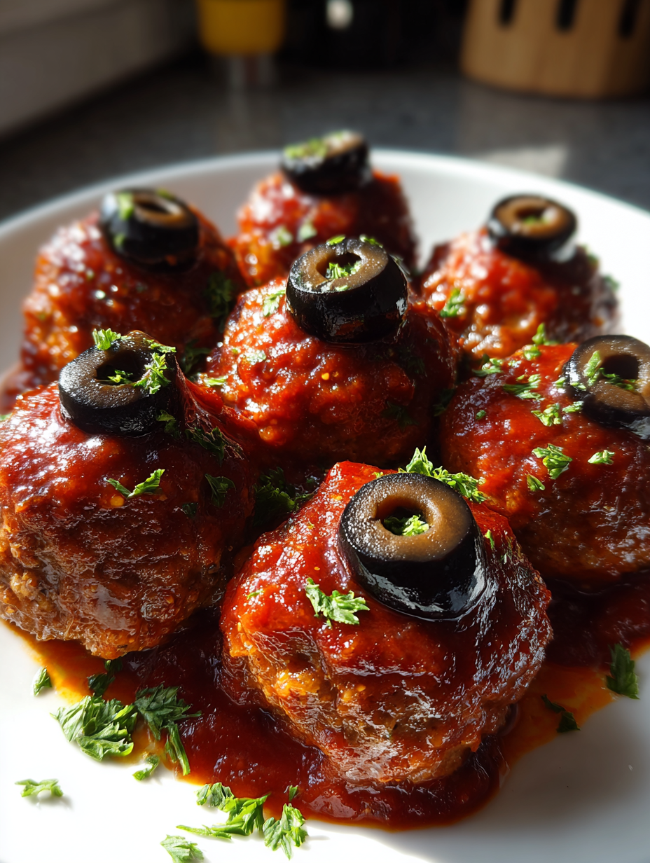 Creepy Eyeball Meatballs: Deliciously Spooky Treats for Halloween