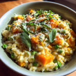 Fall Dinner Ideas: Creamy Harvest Vegetable Risotto with Sage