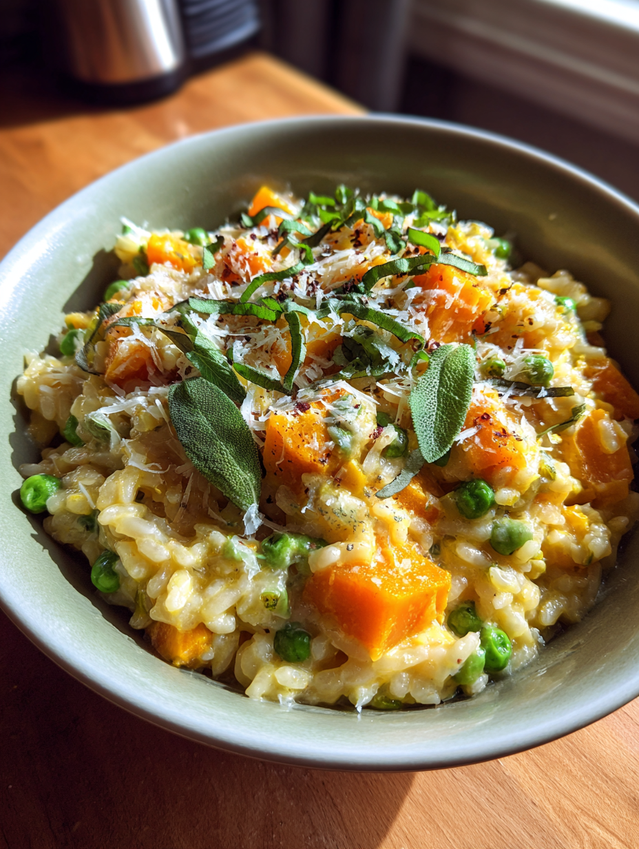 Fall Dinner Ideas: Creamy Harvest Vegetable Risotto with Sage