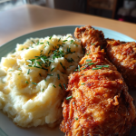 fried chicken with mashed potatoes: the ultimate comfort food delight