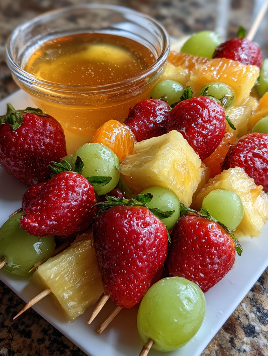 Fruit Kabobs with Honey Dip: Easy and Delicious Summer Treats