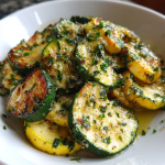 gold bar zucchini: deliciously roasted with garlic and herbs