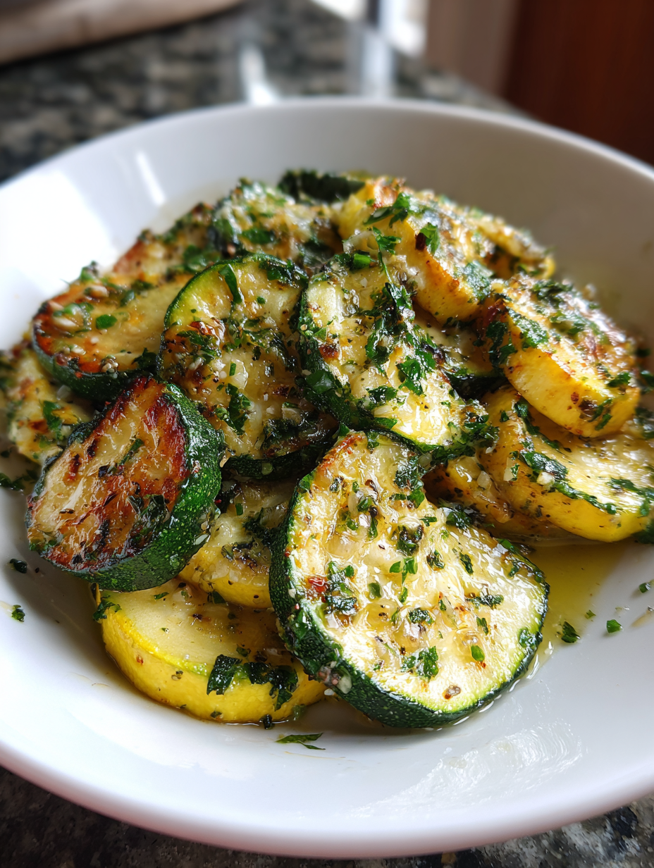 gold bar zucchini: deliciously roasted with garlic and herbs