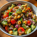 what side dish goes with lamb gyros: a delicious Mediterranean Chickpea Salad