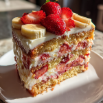 leo's bbq strawberry banana cake recipe: a delicious summer treat