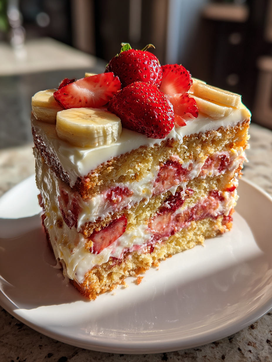 leo's bbq strawberry banana cake recipe: a delicious summer treat