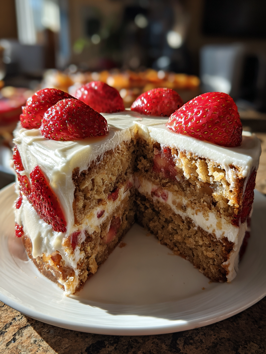 leo's bbq okc strawberry banana cake recipe: moist and delicious delight