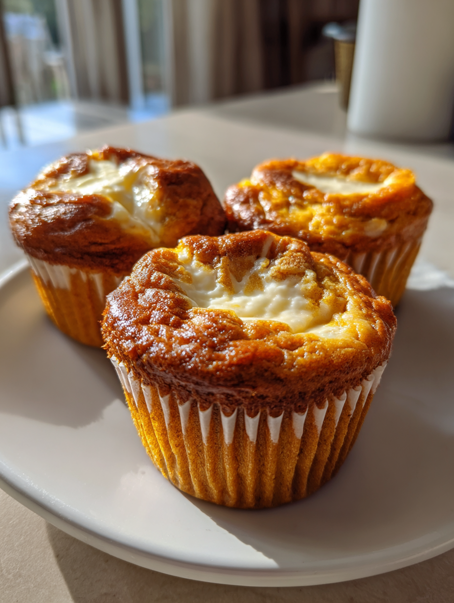 Pumpkin Cheesecake Muffins: Deliciously Spiced and Creamy Treats