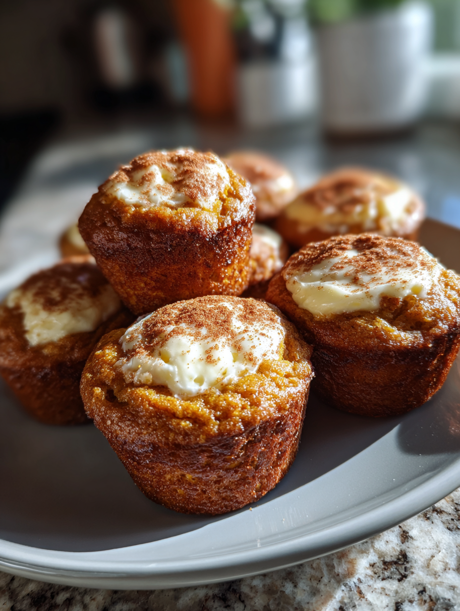 pumpkin cream cheese muffins: moist and deliciously spiced treat