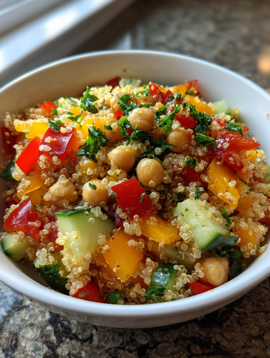 Quinoa Salad with Chickpeas: Deliciously Refreshing and Nutritious