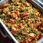 recipe casserole chicken rice: easy one-pan comfort food delight