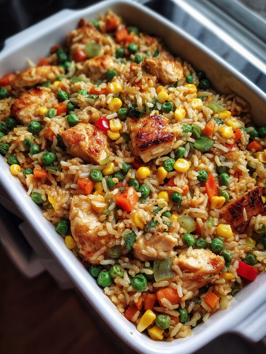 recipe casserole chicken rice: easy one-pan comfort food delight