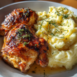 roasted chicken with mashed potatoes: the perfect comfort food dish