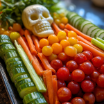 Skeleton Veggie Tray: A Deliciously Spooky Halloween Snack