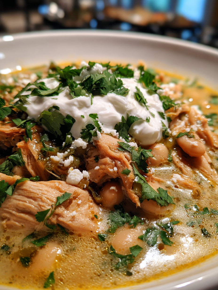 Slow Cooker White Chicken Chili: Deliciously Creamy Comfort Food