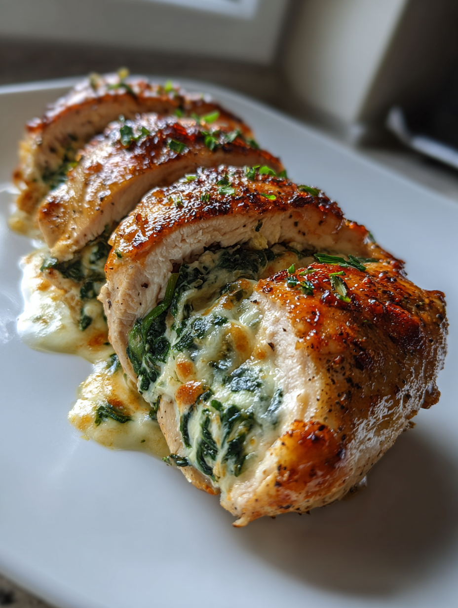 stuffed chicken breast recipes: delicious spinach and cheese filling