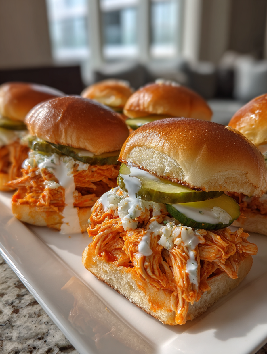Tailgate Food Ideas: Spicy Buffalo Chicken Sliders Delight