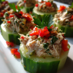 Tuna Salad in Cucumber Cups: Deliciously Fresh Summer Appetizer