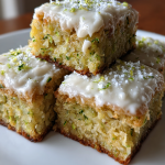 zucchini bars with cream cheese icing: deliciously moist and sweet