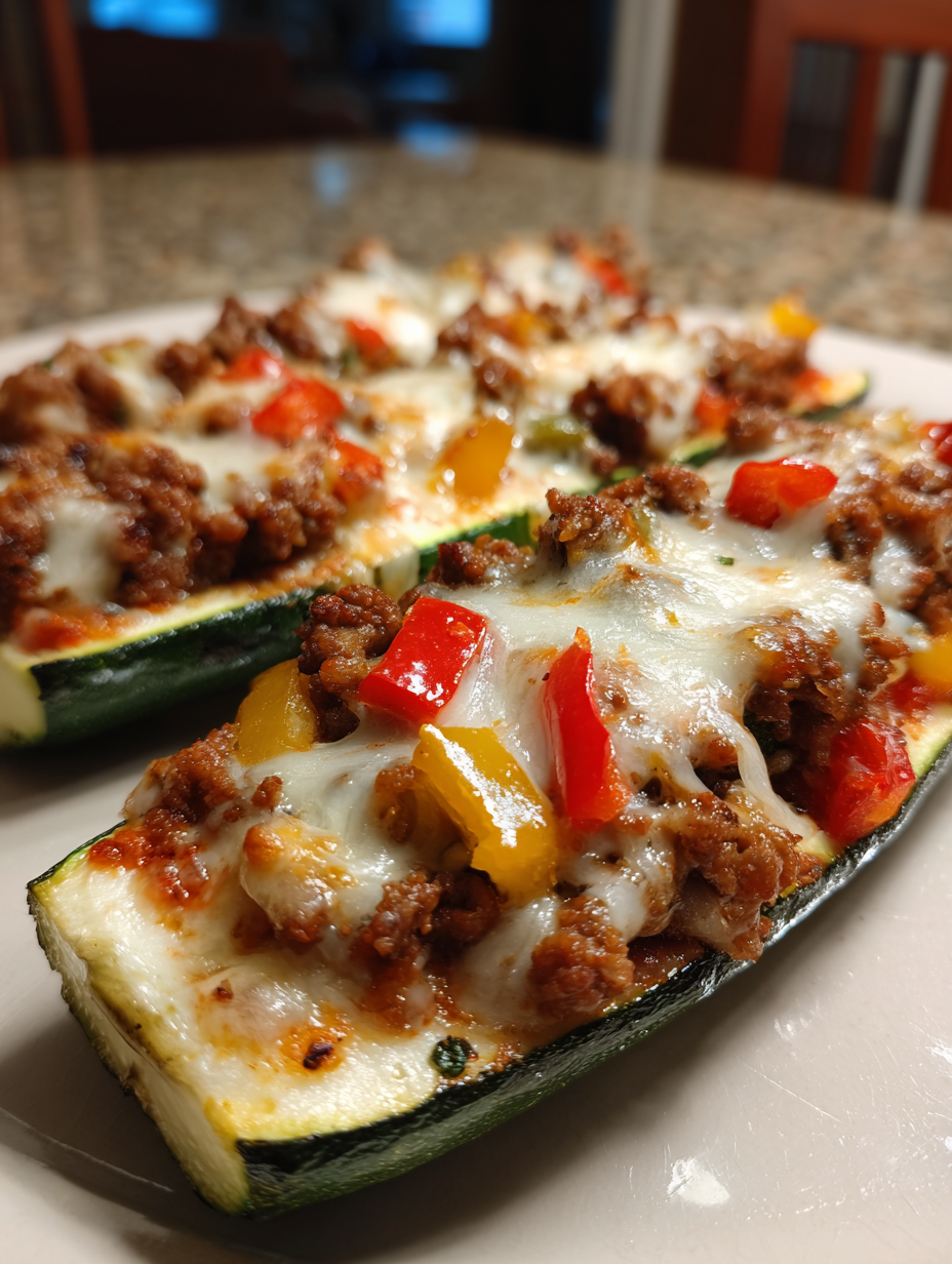 Zucchini Pizza Boats: Deliciously Easy Low-Carb Snack Idea
