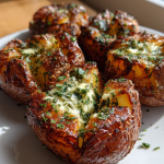 Air Fryer Baked Potatoes – Perfectly Crispy Skin: Amazing Herb Butter
