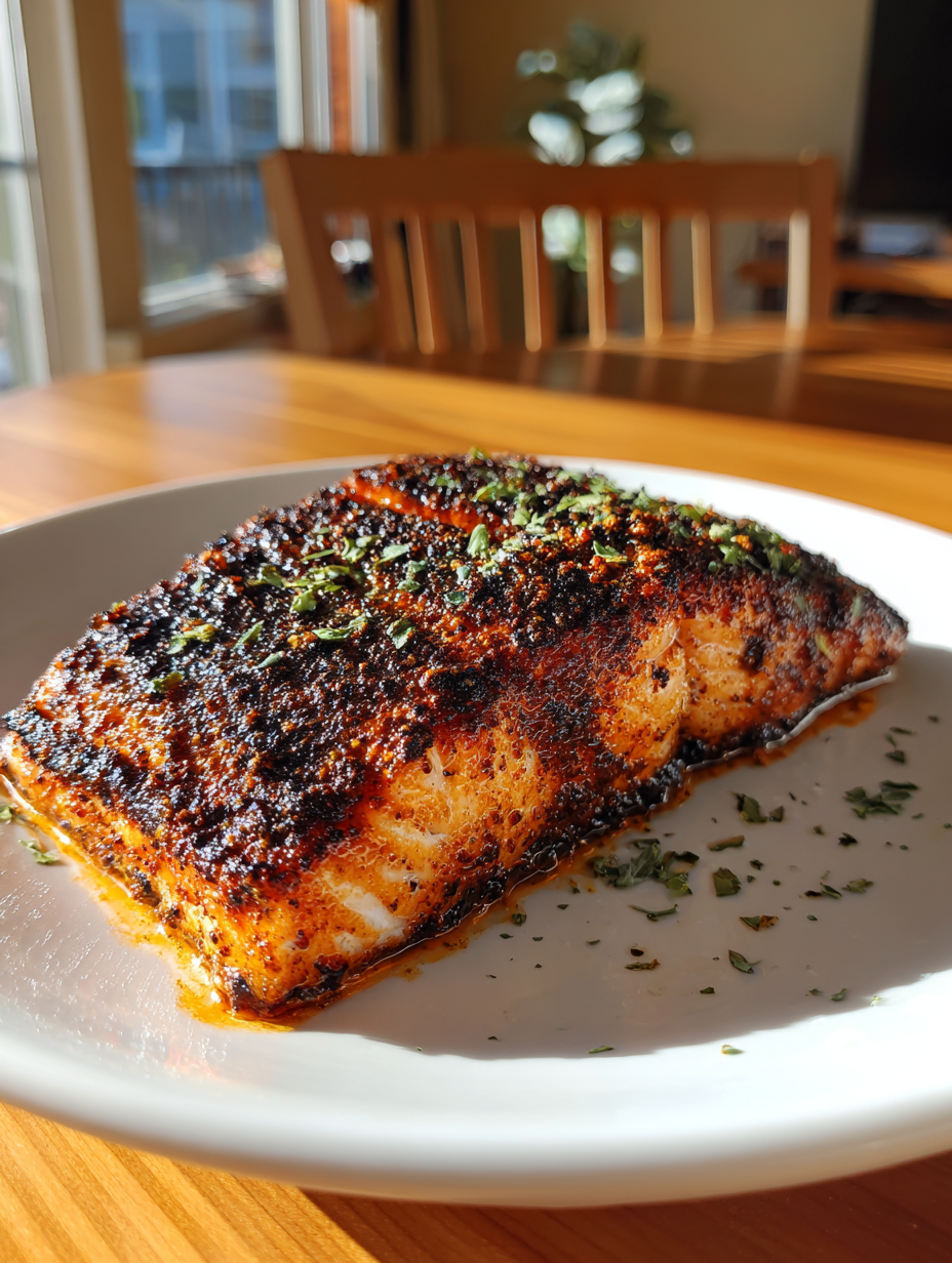 Air Fryer Blackened Salmon: Deliciously Spiced and Crispy Fillets